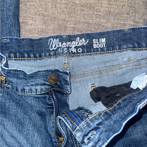 Men’s Retro Slim Boot Wrangler Jeans - Picture 5 of 5